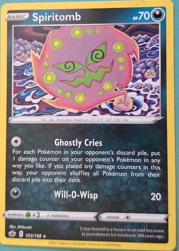 Pokemon 2021 Spiritomb 103/198