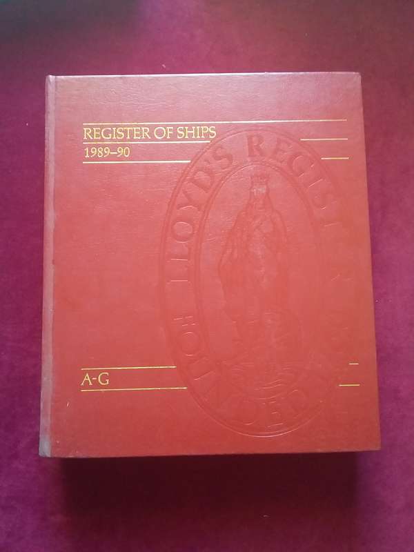 Lloyds Register of Ships 1989-90 A-G