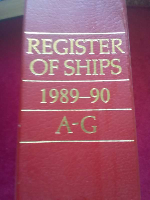 Lloyds Register of Ships 1989-90 A-G