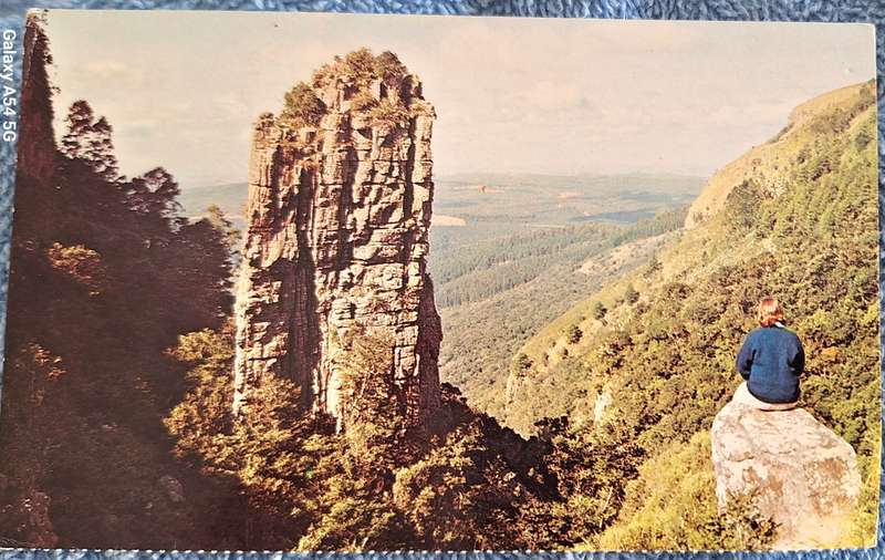 SAR Travel Bureau  Post Card of The Pinnacle near Graskop, E. Tvl.
