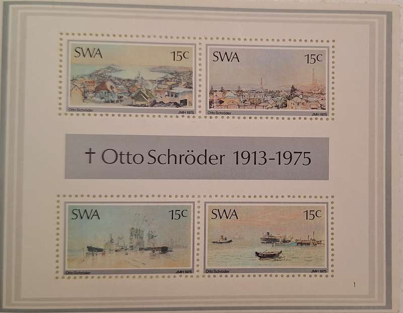 South West Africa 1975 Otto Schroder 1 Mint Miniature Sheet