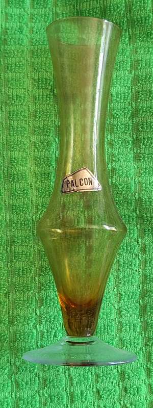 Falcon Small Brown Glass Single Stem Vase