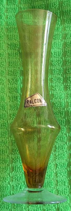 Falcon Small Brown Glass Single Stem Vase