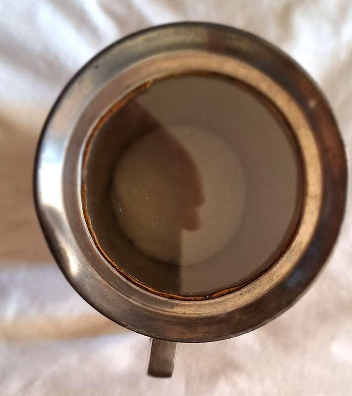 Vintage ROUNDHEAD Pewter Tankard 8575 Engraved Not Now, Just Now