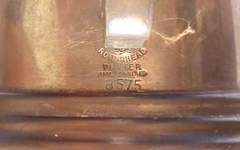 Vintage ROUNDHEAD Pewter Tankard 8575 Engraved Not Now, Just Now