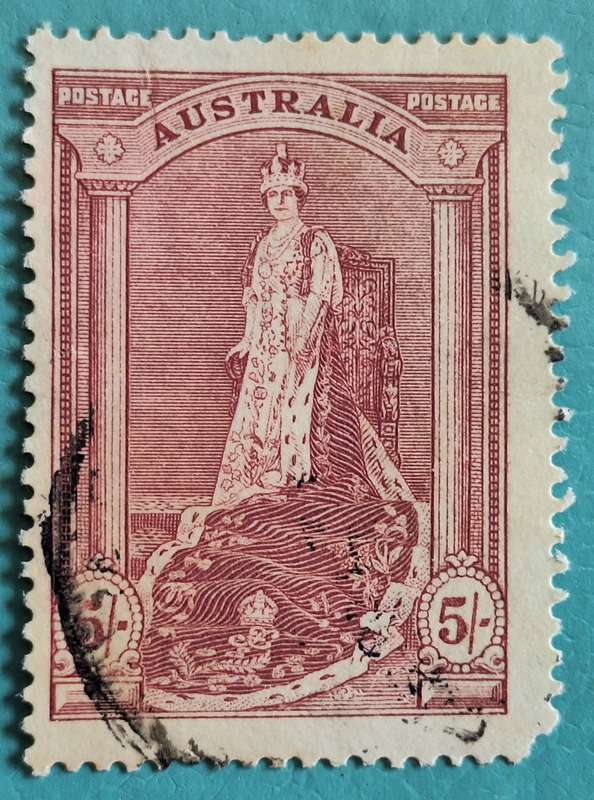 Australia 1938 5 shillings 1 Used stamp