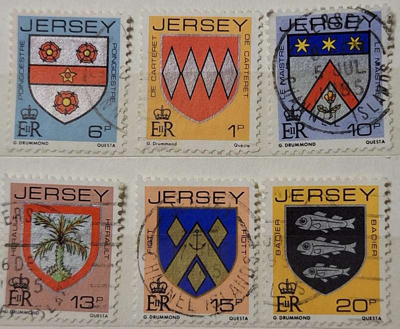 Jersey 1981 Coat of Arms 6 Used stamps