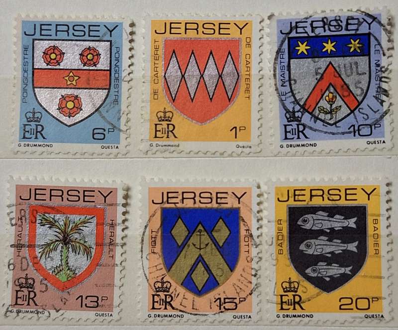 Jersey 1981 Coat of Arms 6 Used stamps
