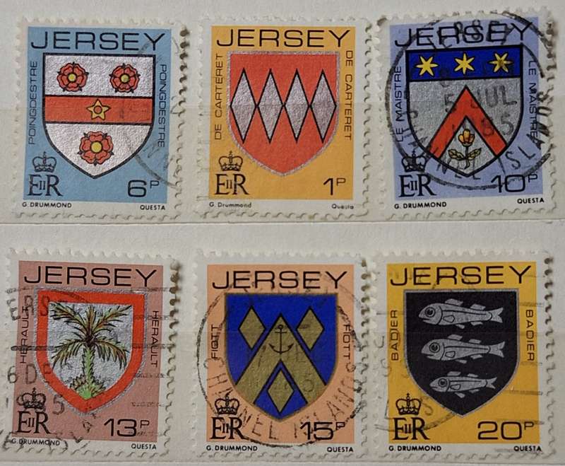 Jersey 1981 Coat of Arms 6 Used stamps