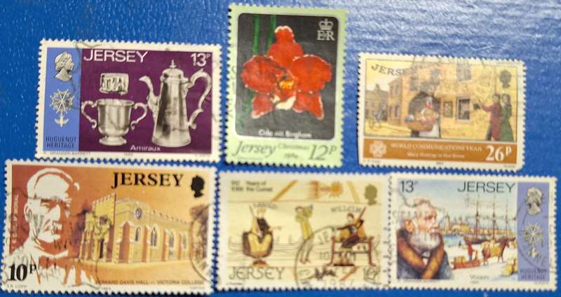 Jersey Mixed Lot of 6 Used stamps