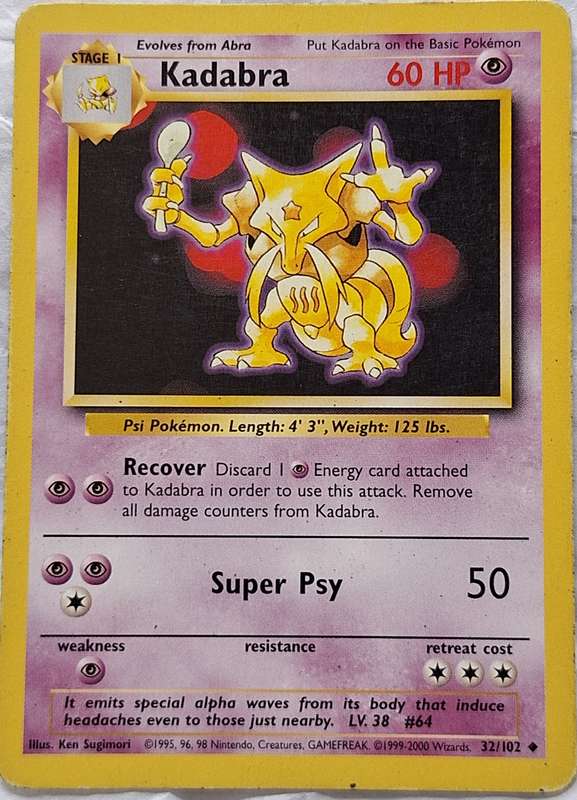Pokemon 32/102 Kadabra