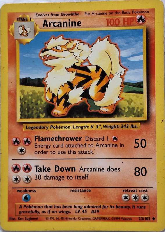 Pokemon 23/102 Arcanine