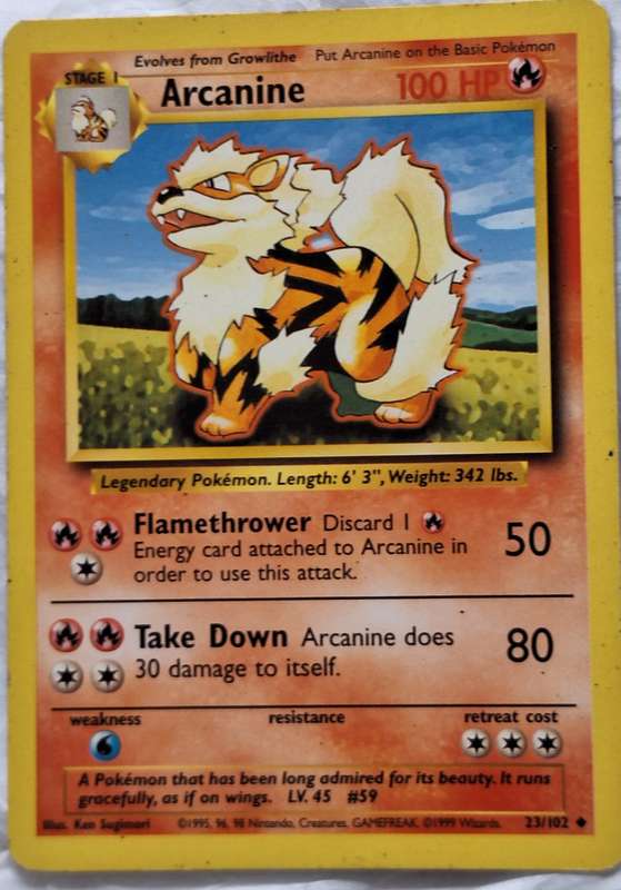 Pokemon 23/102 Arcanine