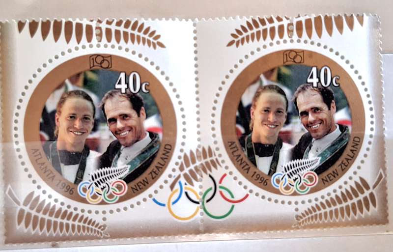 New Zealand 1996 Olympic Gold Medalists Pair Mint stamps
