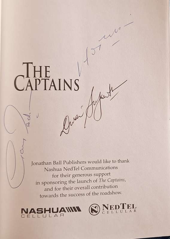 The Captains by Edward Griffiths Paperback with 7 Signatures