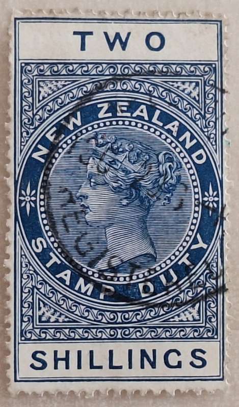 New Zealand 1880 Queen Victoria Duty  1 Used stamp