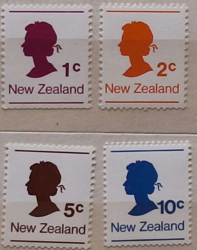 New Zealand 1978 Coil Stamps Set of 4 Mint stamps
