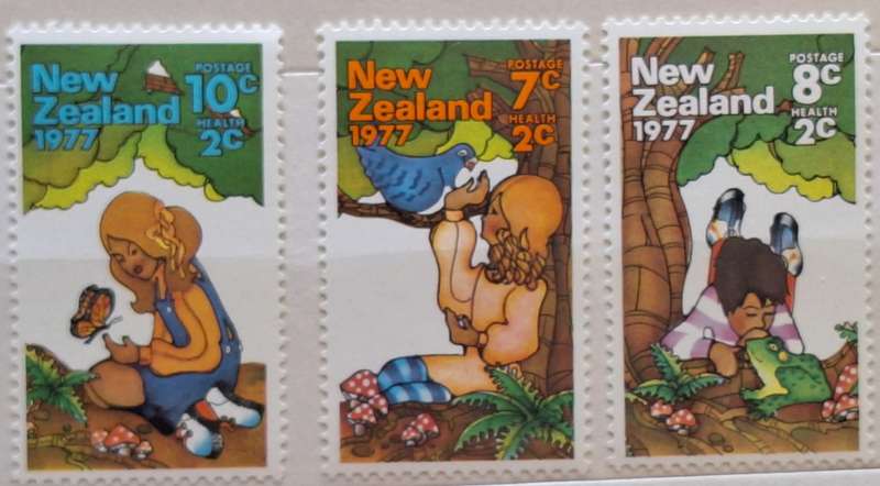 New Zealand 1977 Health Issue Set of 3 Mint stamps