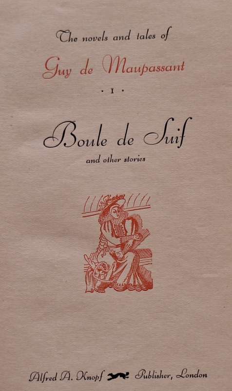 Boule de Suif and Other Stories  by Guy de Maupassant Hardcover