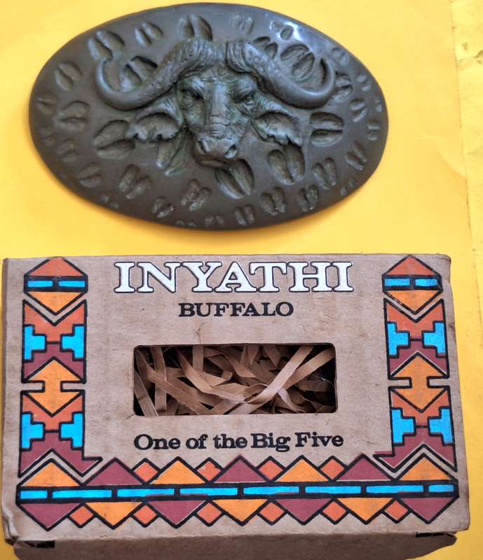 Buffalo - Inyathi - Belt Buckle Designed by Danie de Jager in Cold Cast Bronze