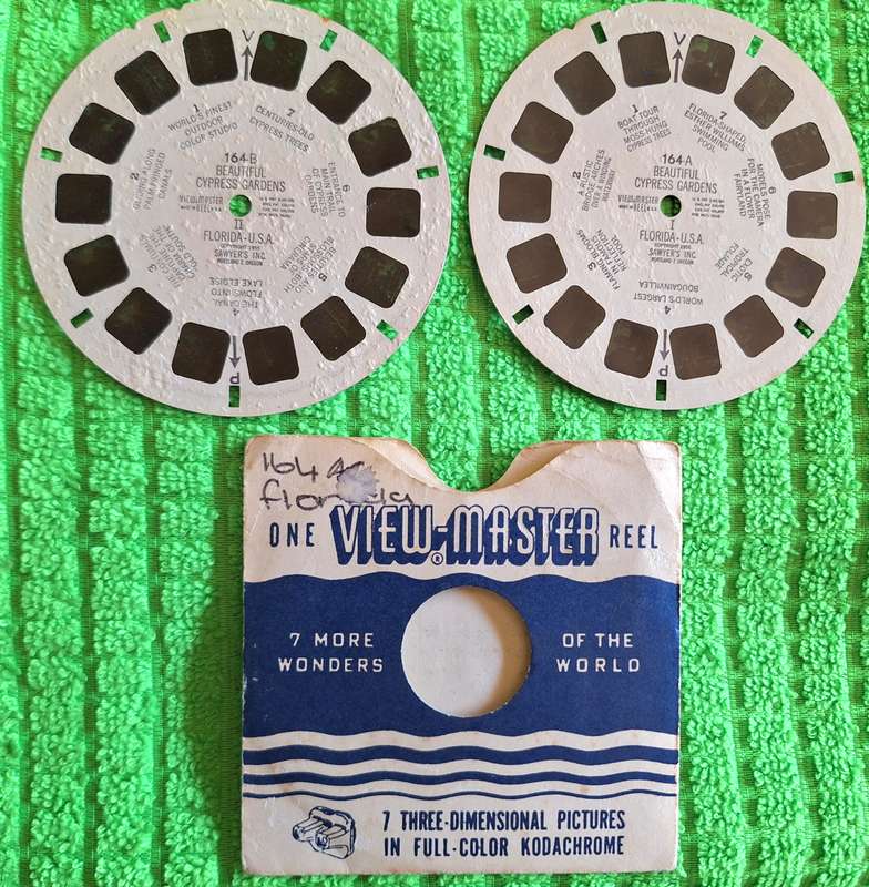 View-Master Reel 164A & 164B, Beautiful Cypress Gardens