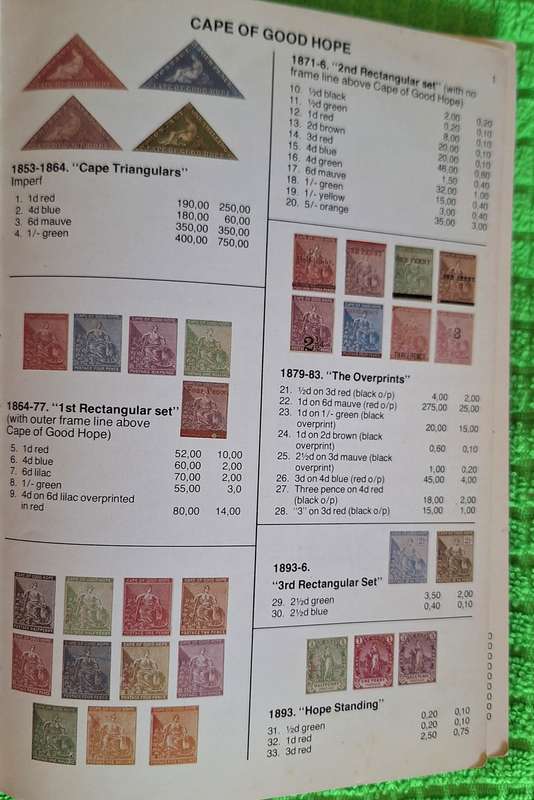 Southern African Simplified Stamp Catalogue Ed: Glen Carpendale 1st Edition (1981)