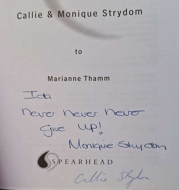 Shooting the Moon by Callie and Monique Strydom with Marianne Thamm Paperback Signed