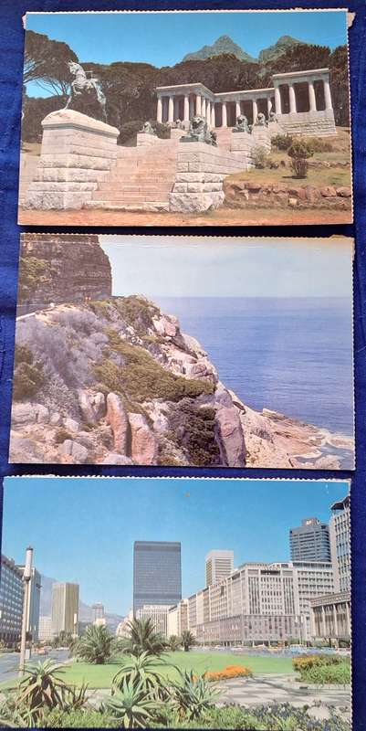 3 Cape Town and Peninsula 1970's CNA Post Cards