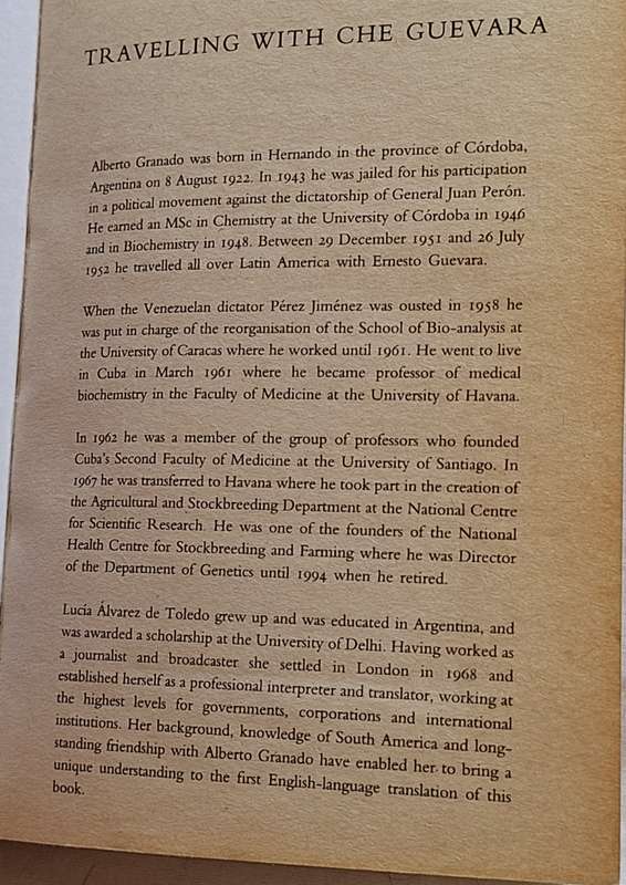 Travelling with Che Guevara: The Making of a Revolutionary by Alberto Granado Paperback