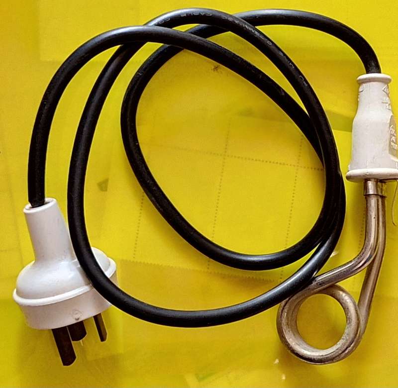 Immersion Heater 220/240 V 500 W (Suitable for Single cup/mug) with International Plug