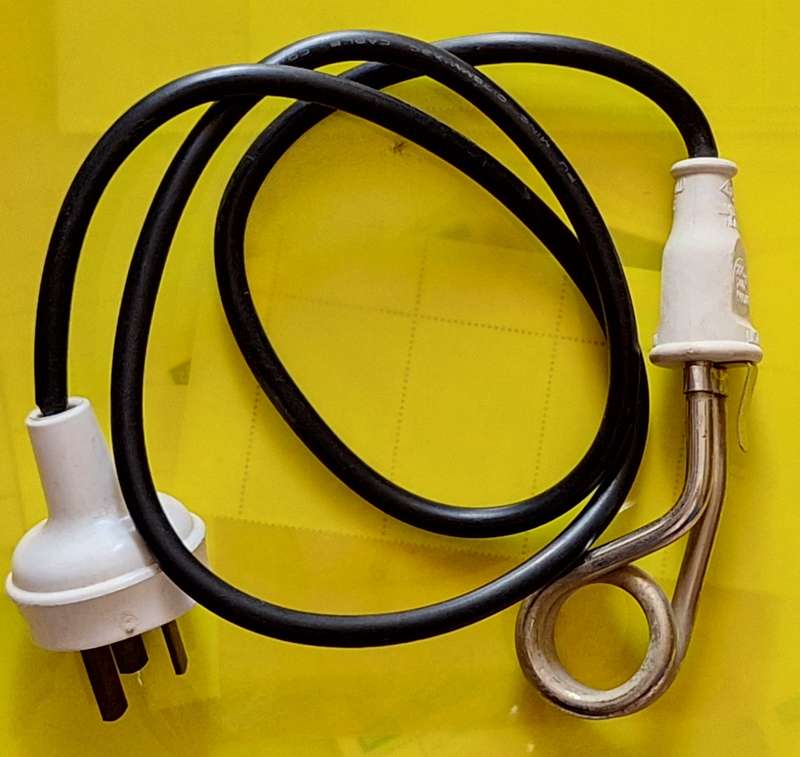Immersion Heater 220/240 V 500 W (Suitable for Single cup/mug) with International Plug