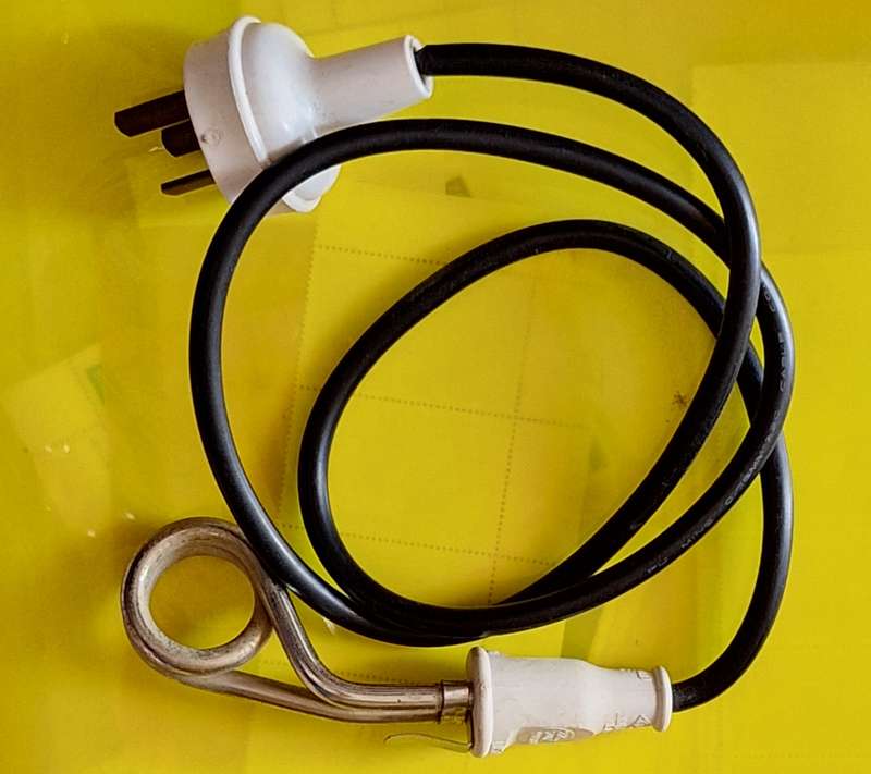 Immersion Heater 220/240 V 500 W (Suitable for Single cup/mug) with International Plug