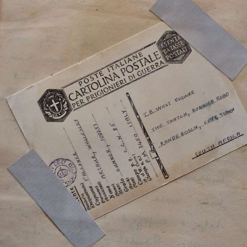 Personal Scrap Book: University of Cape Town 1936-44 Includes Union Castle and On Active Service