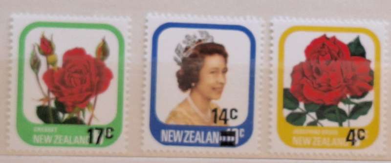 New Zealand 1979 Provisionals Set of 3 Mint stamps