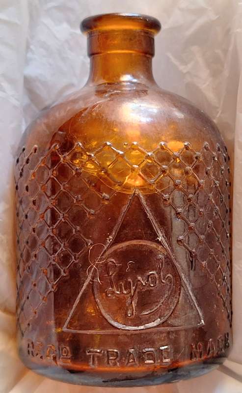 Vintage Empty Brown Glass Bottle Lysol Limited London