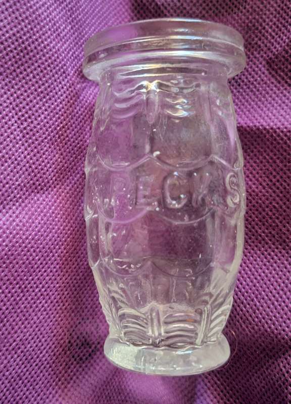 Vintage Pecks Paste Bottle
