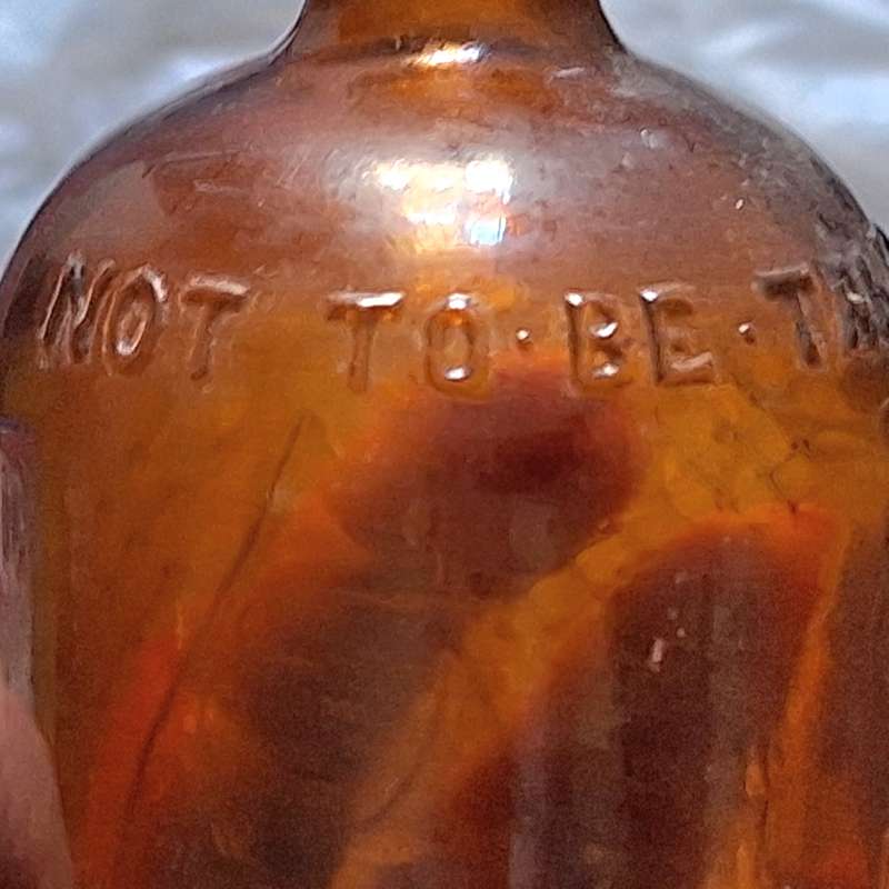 Vintage Empty Brown Glass Bottle Lysol Limited London