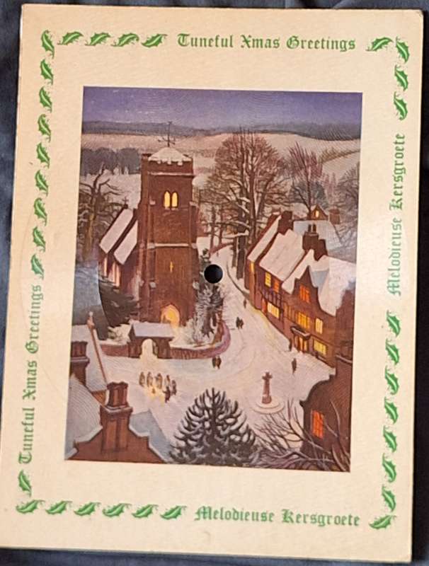 Tuneful Christmas Greetings: O Come All Ye Faithful (Flexi-disc, 78 RPM, Shape, S/Sided)
