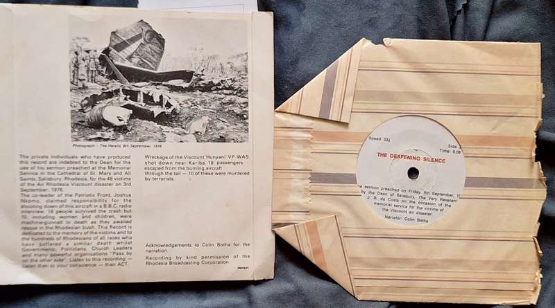 The Deafening Silence: Viscount Air Disaster Sunday, 3rd September, 1978 Rhodesia
