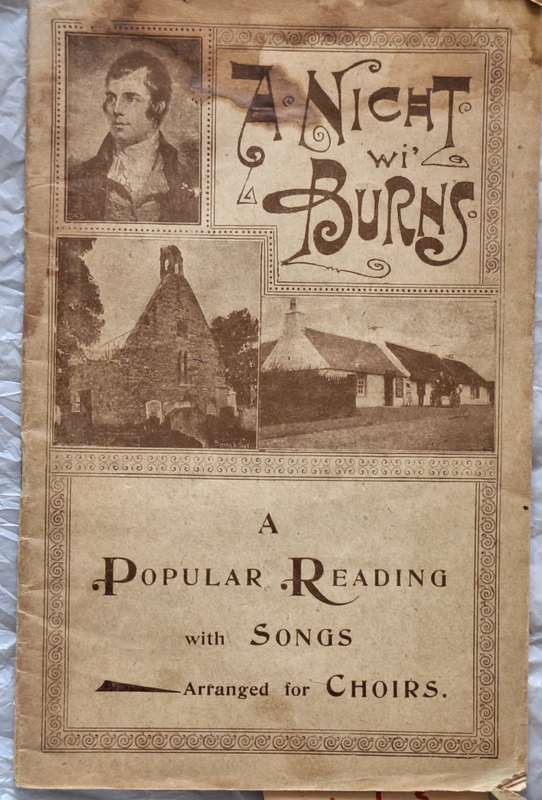 A Nicht wi' Burns: A Popular Reading with Songs Arranged for Choirs by H C Shelley