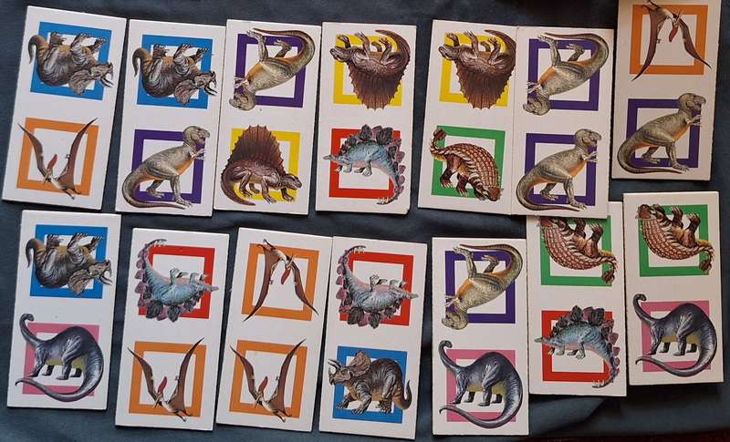Vintage Ravensburger Dinosaur Dominoes