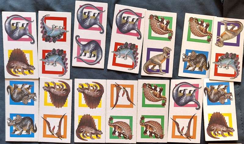 Vintage Ravensburger Dinosaur Dominoes