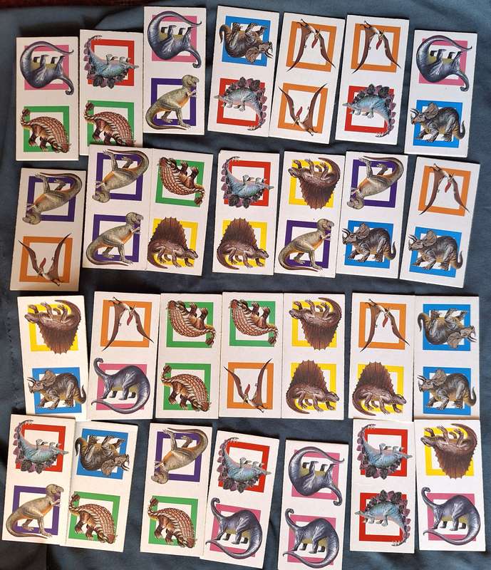 Vintage Ravensburger Dinosaur Dominoes