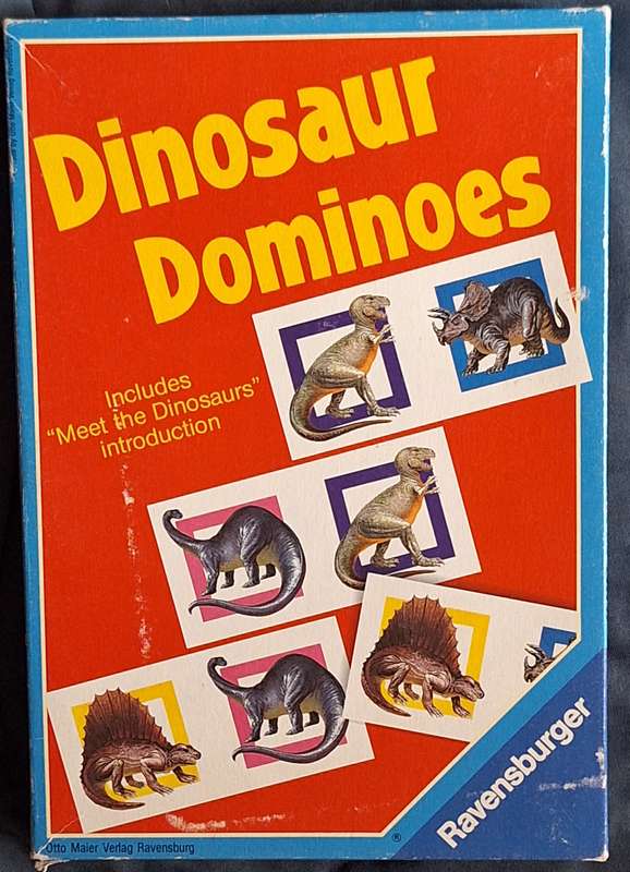Vintage Ravensburger Dinosaur Dominoes