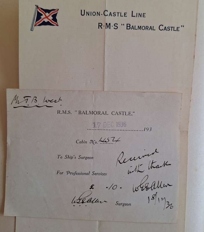 Personal Scrap Book: University of Cape Town 1936-44 Includes Union Castle and On Active Service