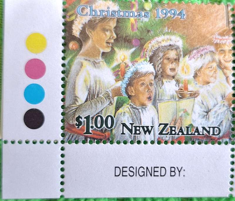 New Zealand 1994 Christmas $1 Carol Singers Block of 4 Mint stamps
