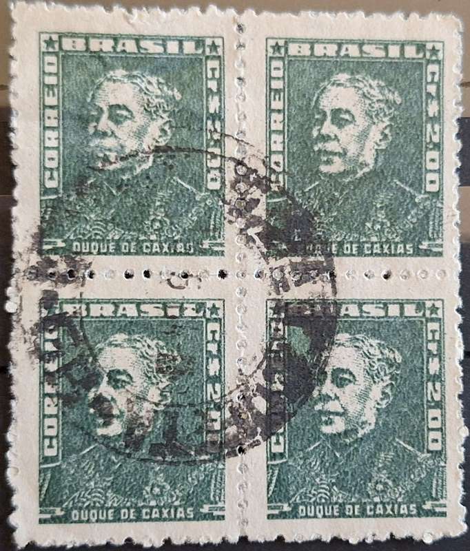 Brazil 1961 Duque de Caxias Block of 4 Used stamps