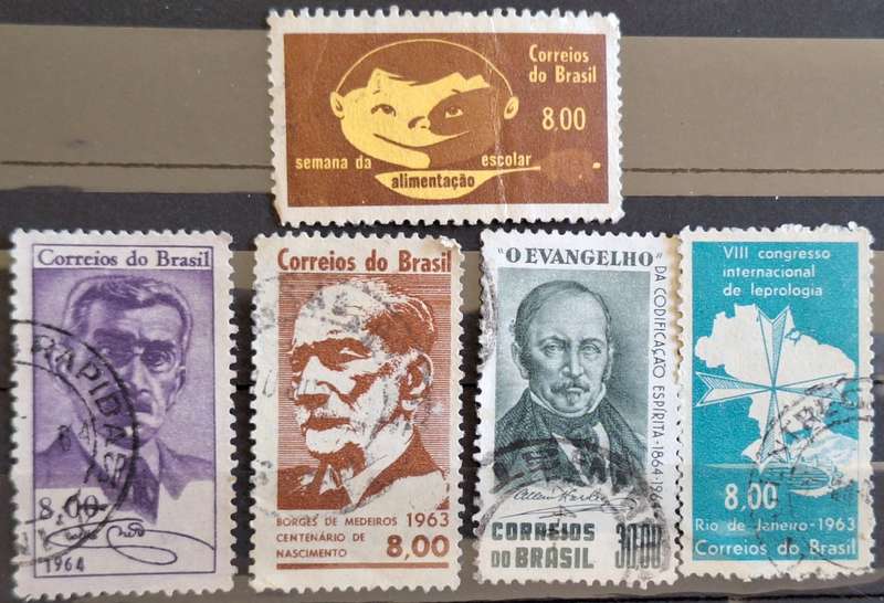 Brazil Mixed Lot of 5 Used stamps