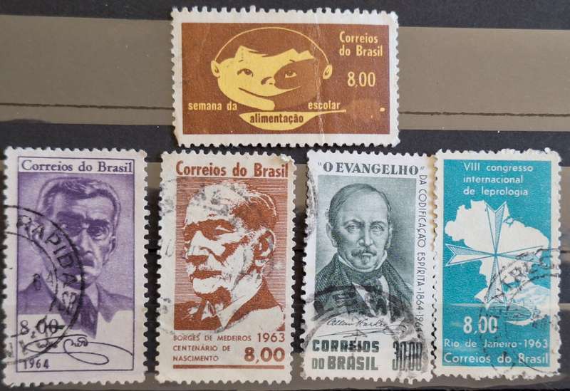 Brazil Mixed Lot of 5 Used stamps