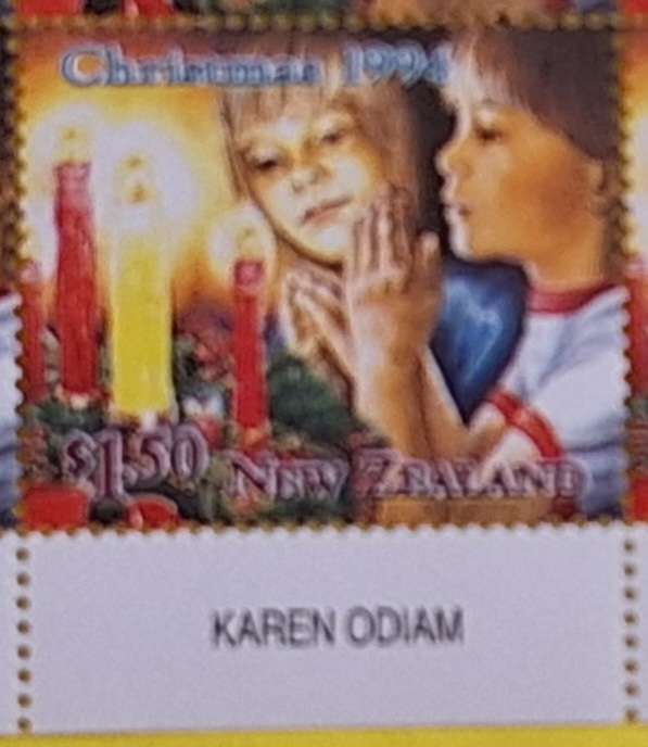 New Zealand 1994 Christmas $1.50 Candles Block of 7 Mint stamps